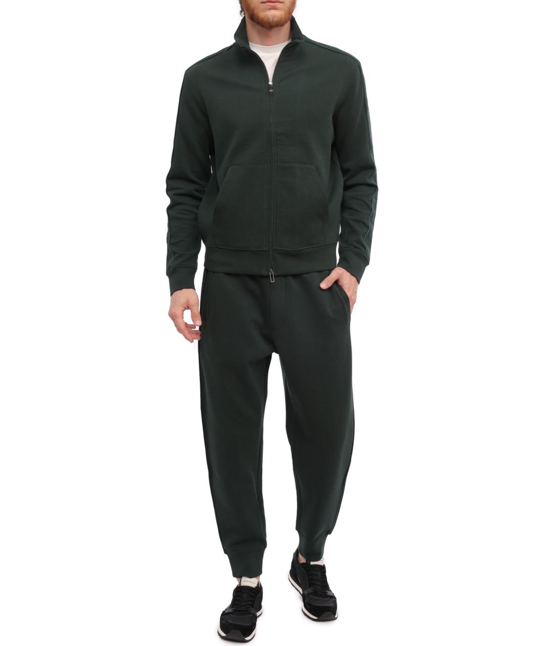 EMPORIO ARMANI Зеленые повседневные брюки, фото 2