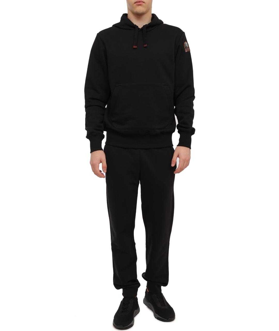 PARAJUMPERS Черные хлопковые повседневные брюки, фото 2