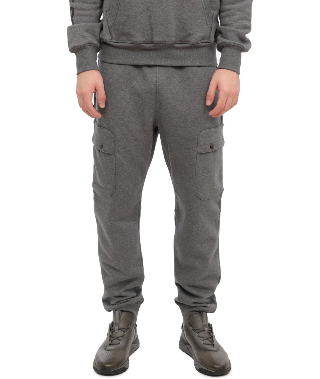 PARAJUMPERS Серые хлопковые повседневные брюки, фото 1