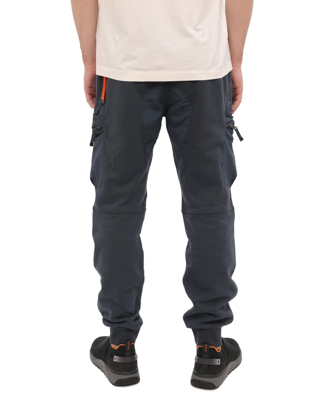 PARAJUMPERS Синие хлопковые повседневные брюки, фото 4