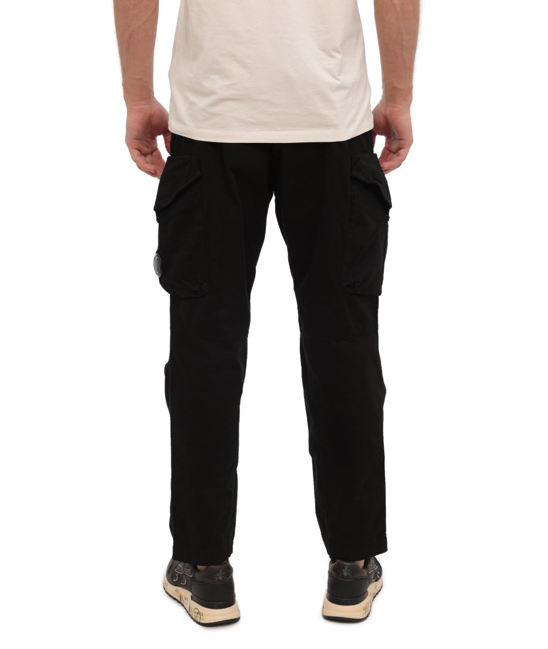 CP COMPANY Черные хлопковые повседневные брюки, фото 3