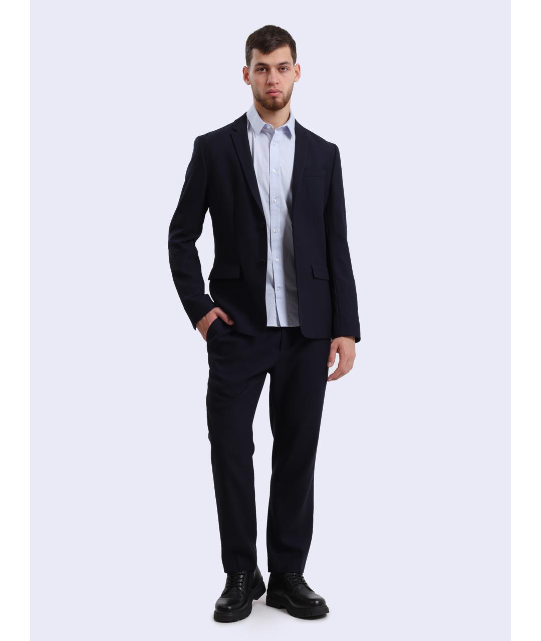 CALVIN KLEIN Синие повседневные брюки, фото 2