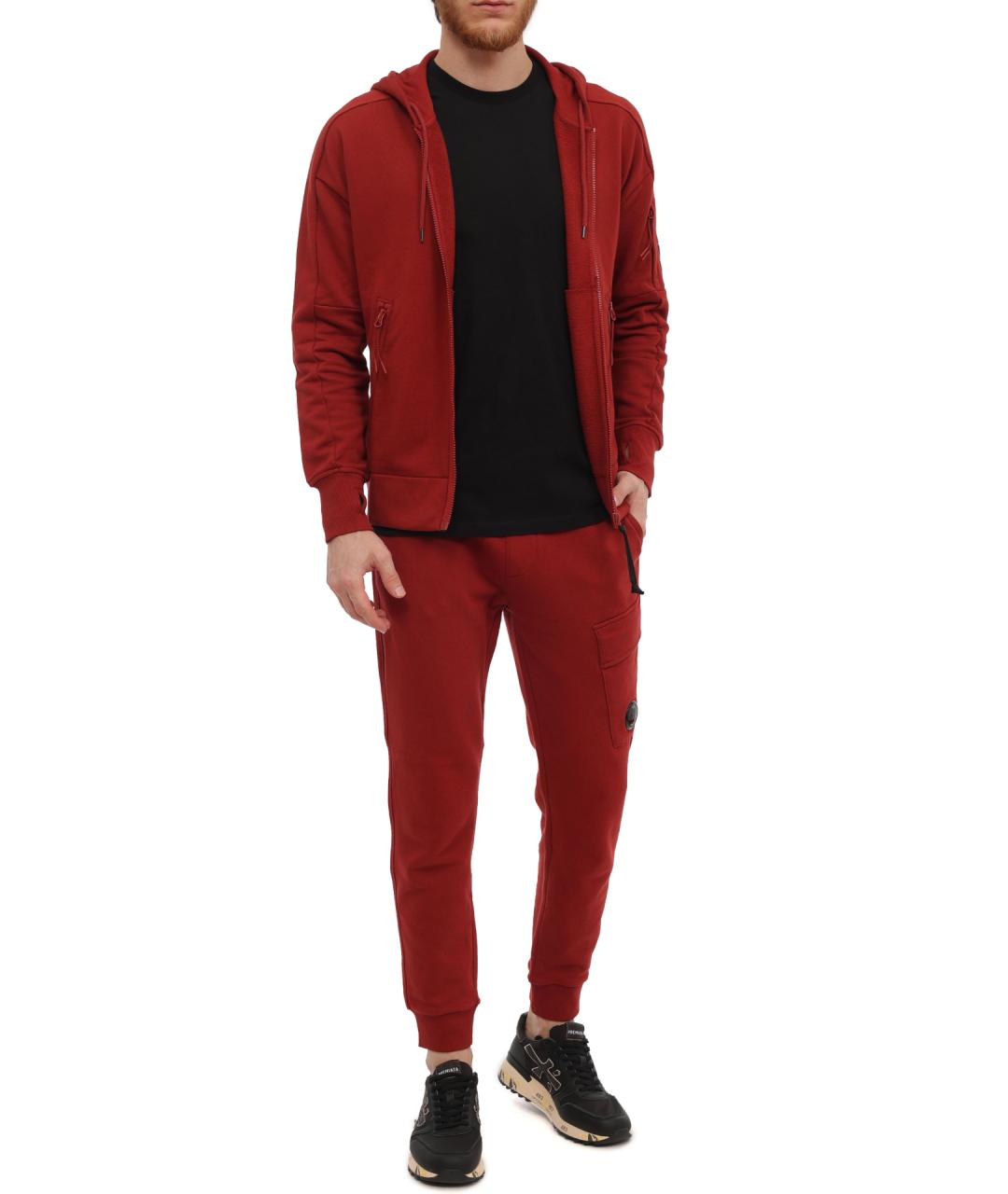 CP COMPANY Красные хлопковые повседневные брюки, фото 2