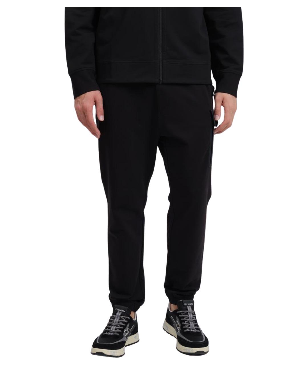 CP COMPANY Черные хлопковые повседневные брюки, фото 1