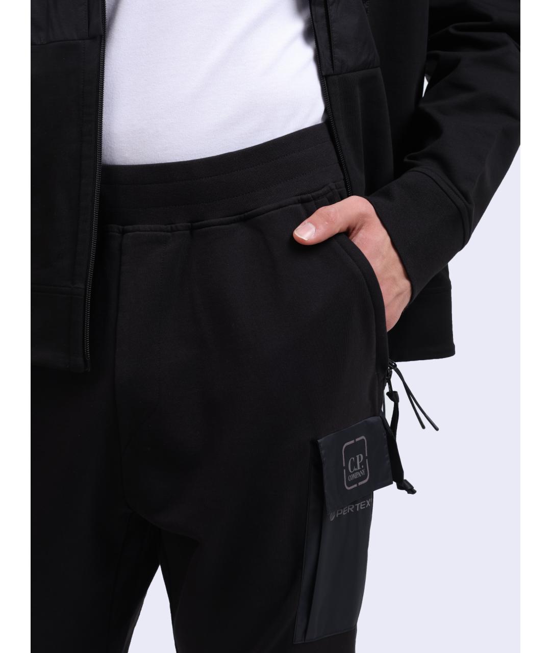 CP COMPANY Черные хлопковые повседневные брюки, фото 4