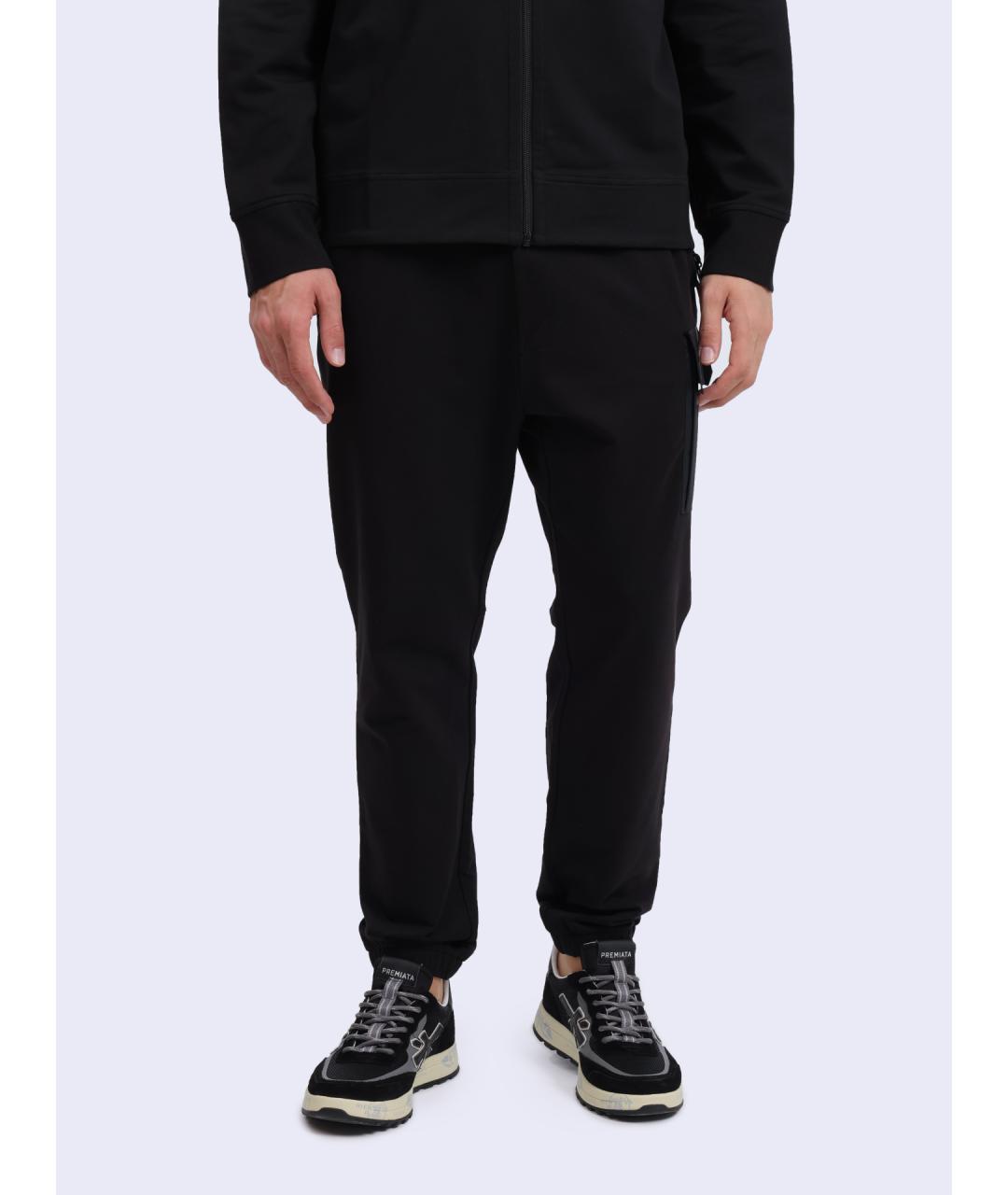 CP COMPANY Черные хлопковые повседневные брюки, фото 6