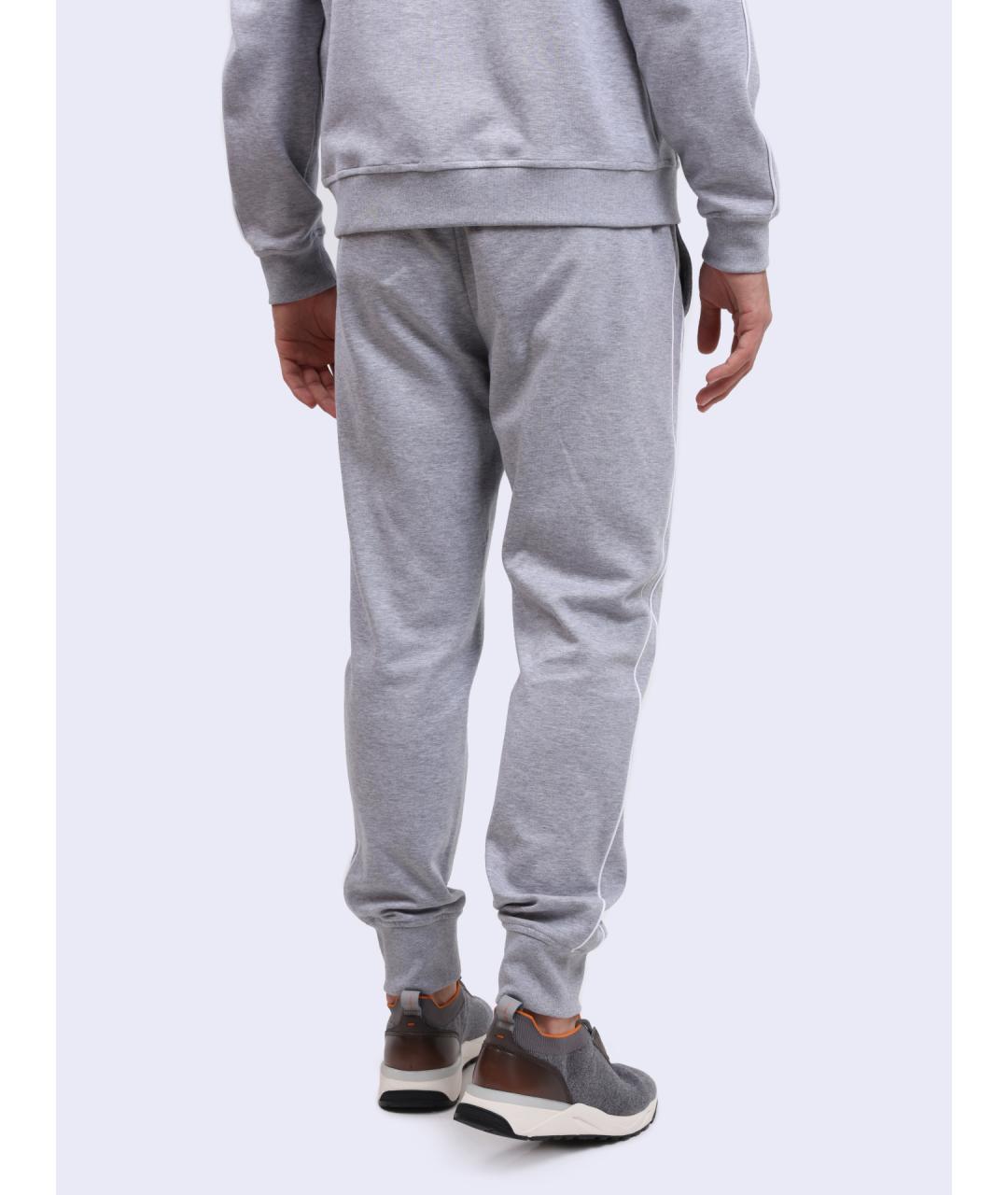 PESERICO Серые хлопковые повседневные брюки, фото 5