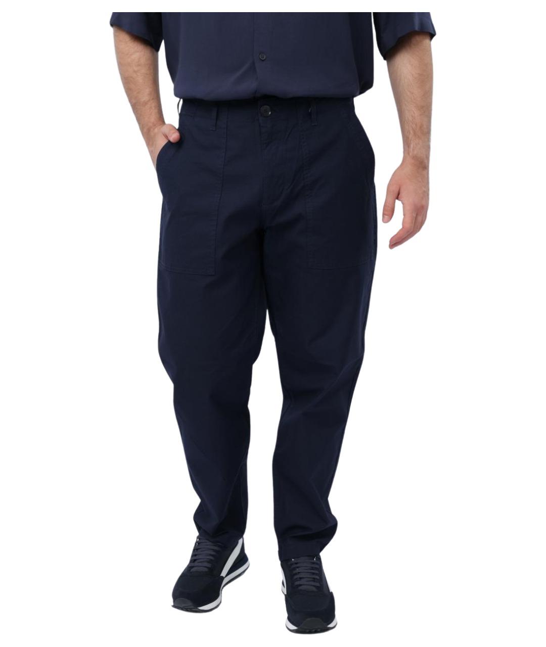 ARMANI EXCHANGE Темно-синие повседневные брюки, фото 1