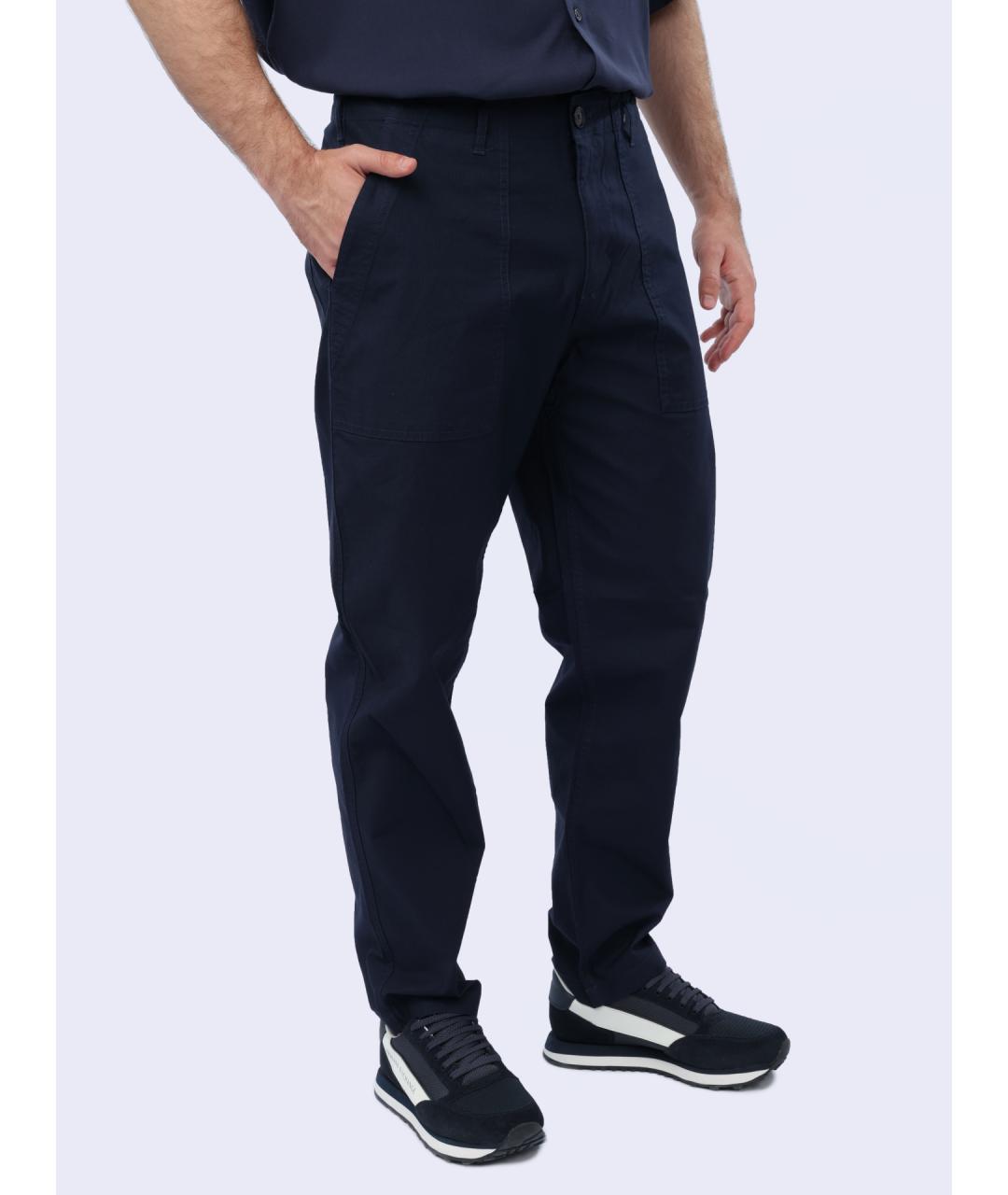 ARMANI EXCHANGE Темно-синие повседневные брюки, фото 3