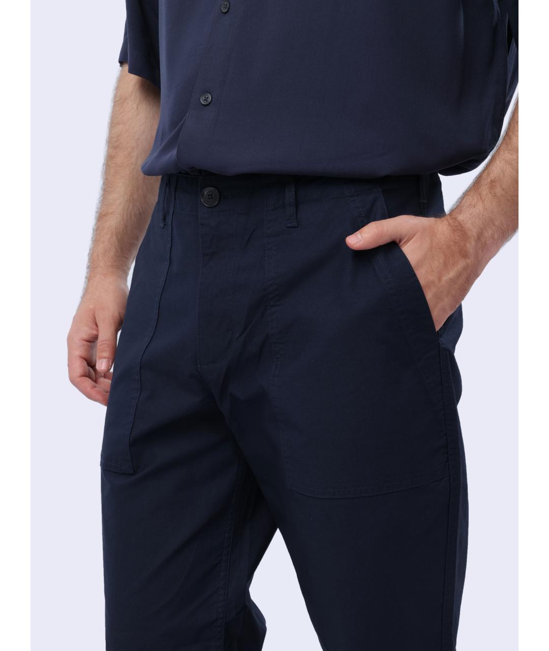 ARMANI EXCHANGE Темно-синие повседневные брюки, фото 5