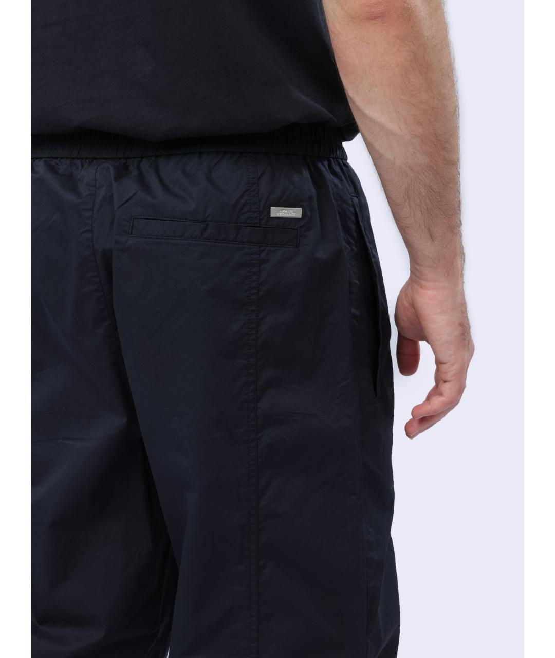 ARMANI EXCHANGE Темно-синие хлопковые повседневные брюки, фото 5