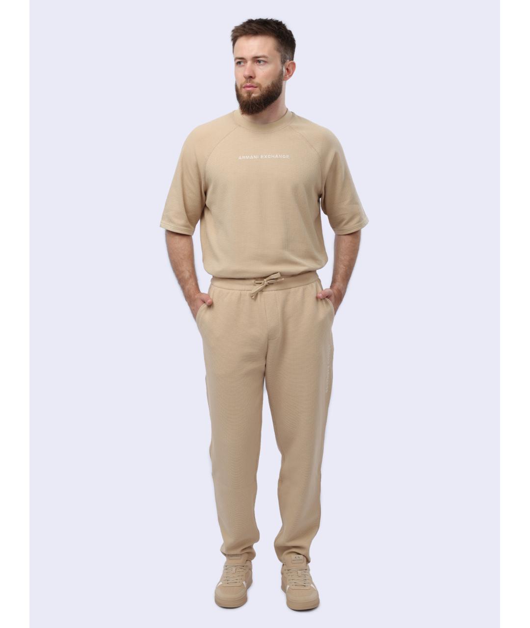 ARMANI EXCHANGE Бежевые повседневные брюки, фото 2