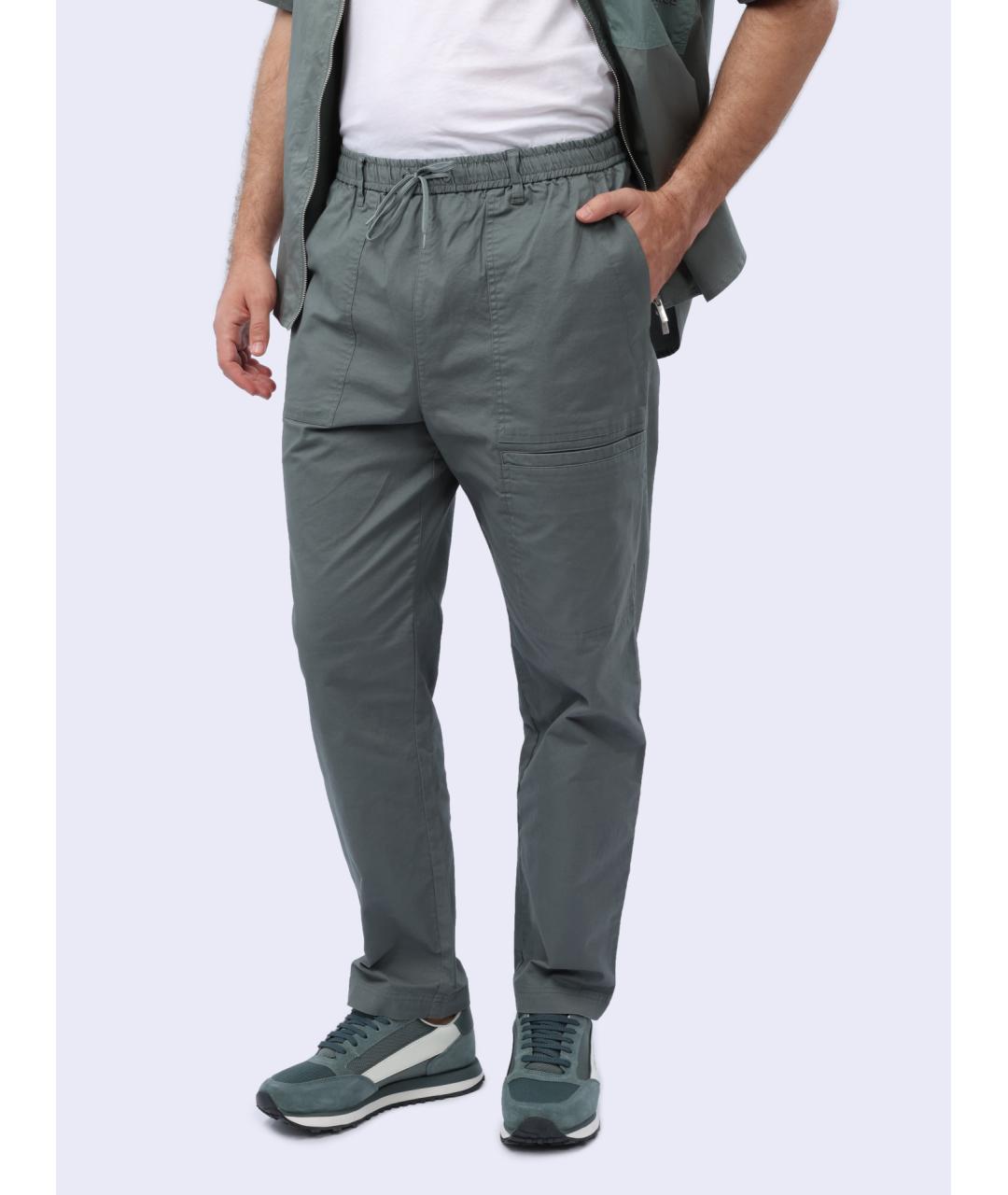 ARMANI EXCHANGE Зеленые повседневные брюки, фото 4