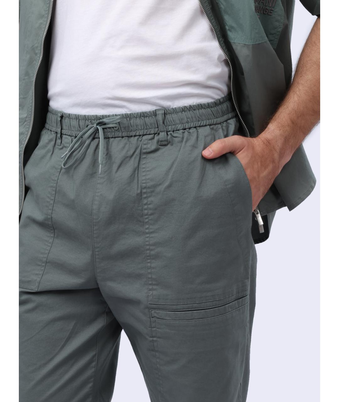 ARMANI EXCHANGE Зеленые повседневные брюки, фото 5