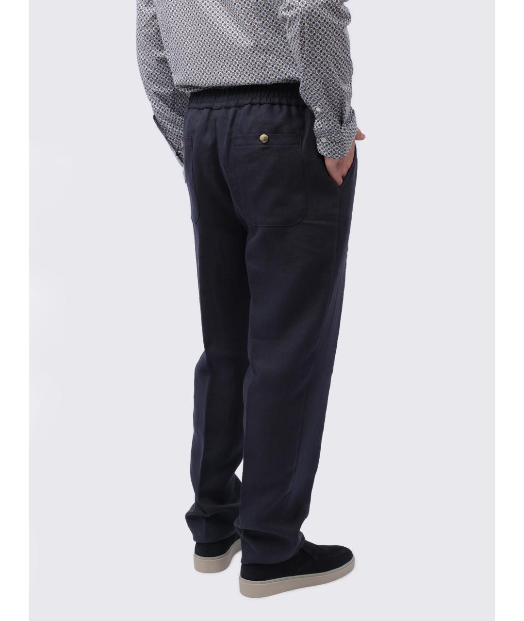 ETRO Синие повседневные брюки, фото 6