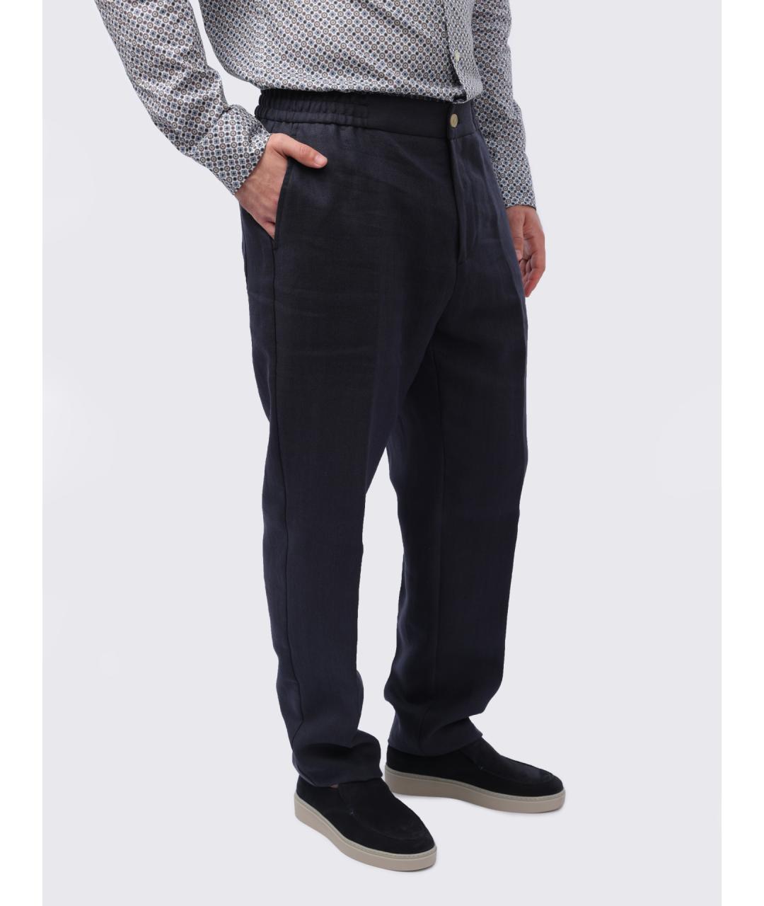 ETRO Синие повседневные брюки, фото 5