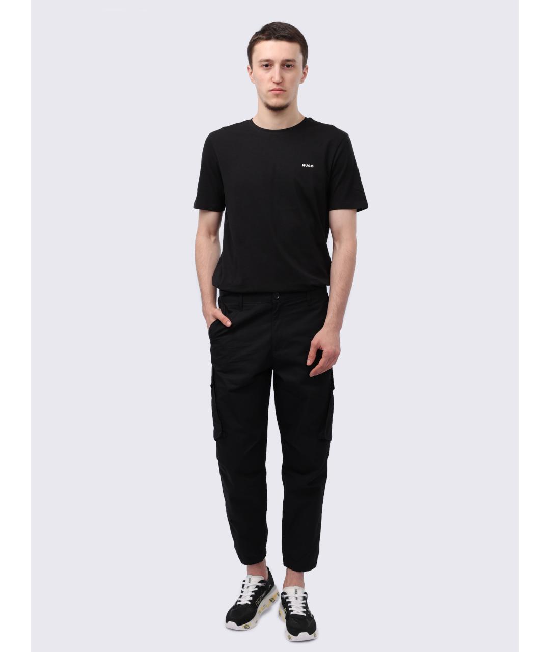 ARMANI EXCHANGE Черные повседневные брюки, фото 2