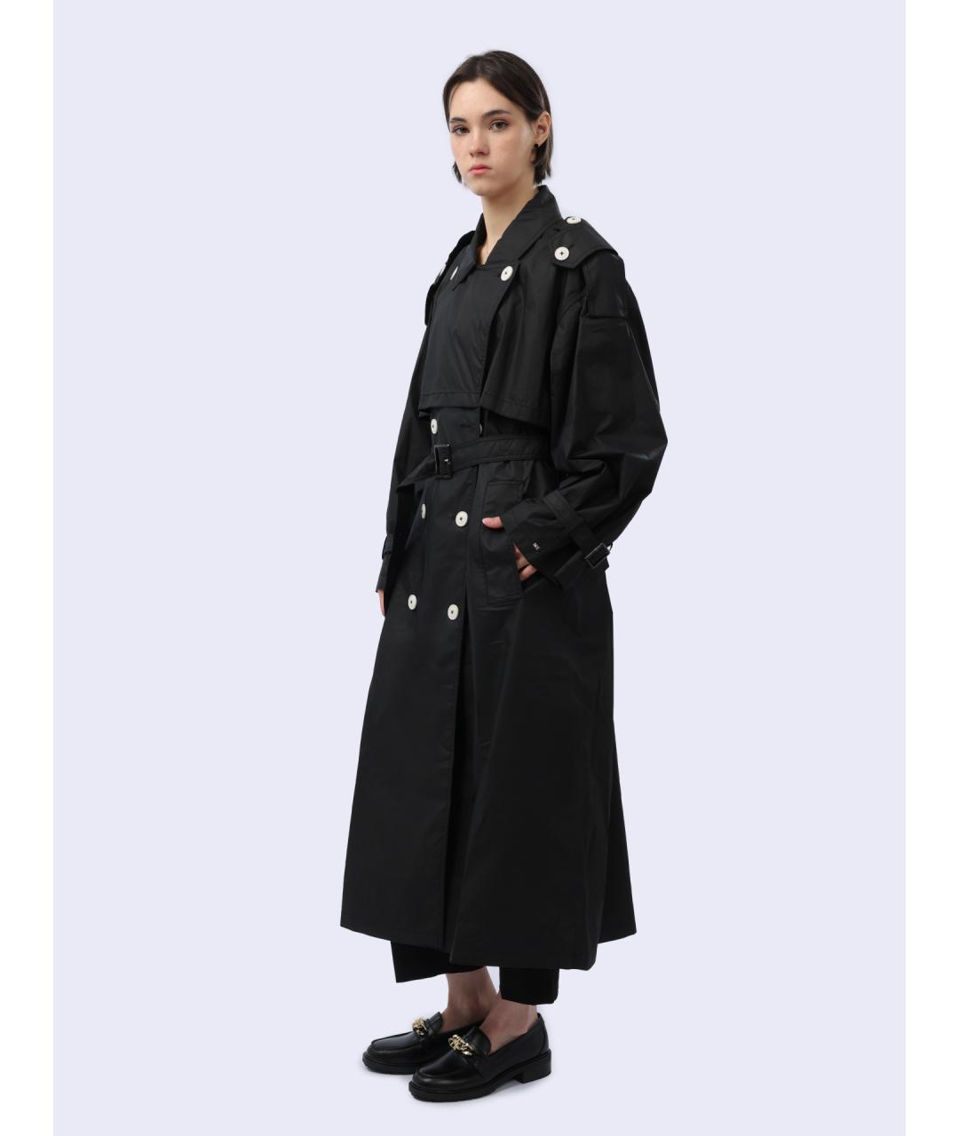 TOMMY HILFIGER Черный хлопковый тренч/плащ, фото 3