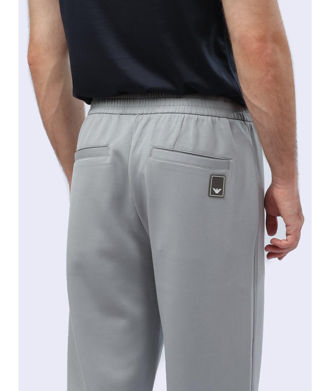EMPORIO ARMANI Серые повседневные брюки, фото 6