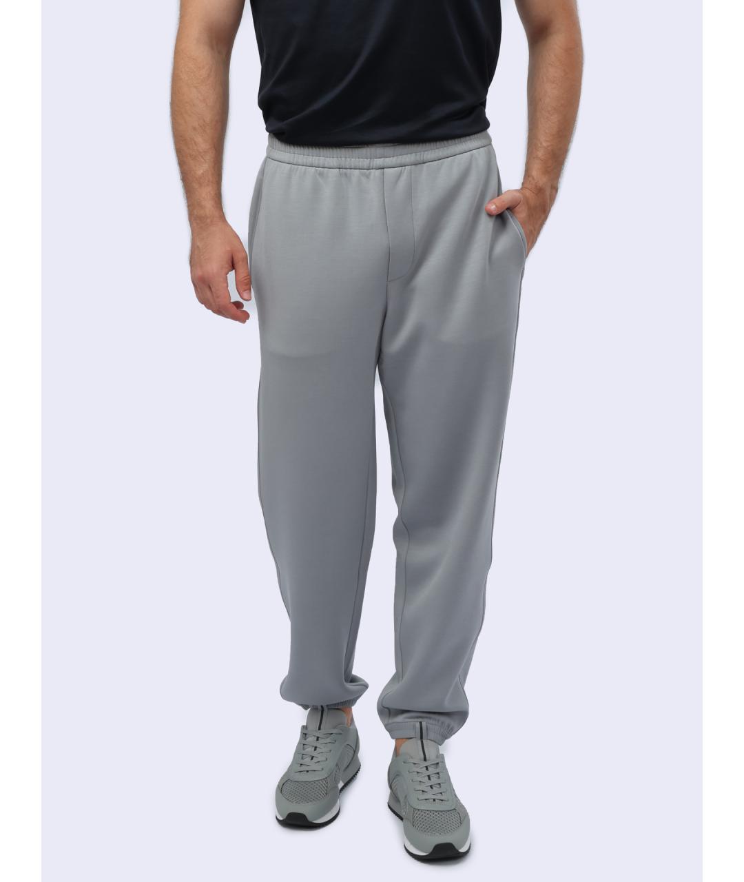 EMPORIO ARMANI Серые повседневные брюки, фото 8