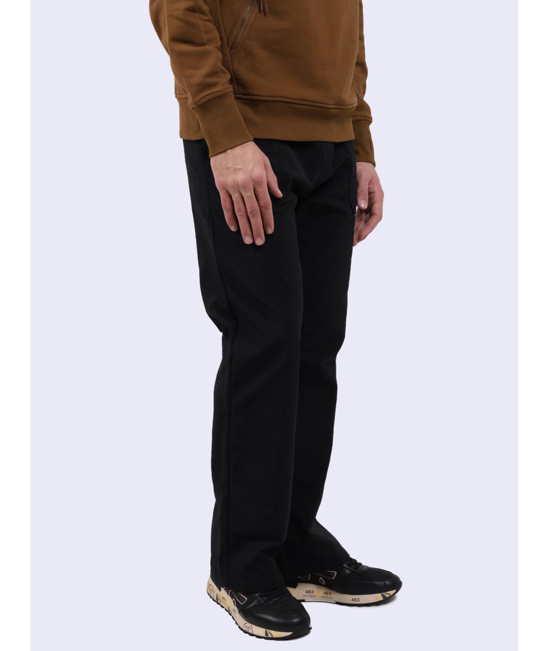 HUGO Черные полиамидовые повседневные брюки, фото 3