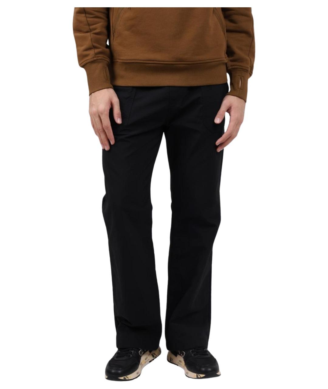 HUGO Черные полиамидовые повседневные брюки, фото 1