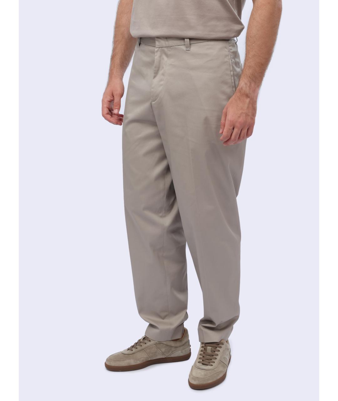 EMPORIO ARMANI Бежевые повседневные брюки, фото 3