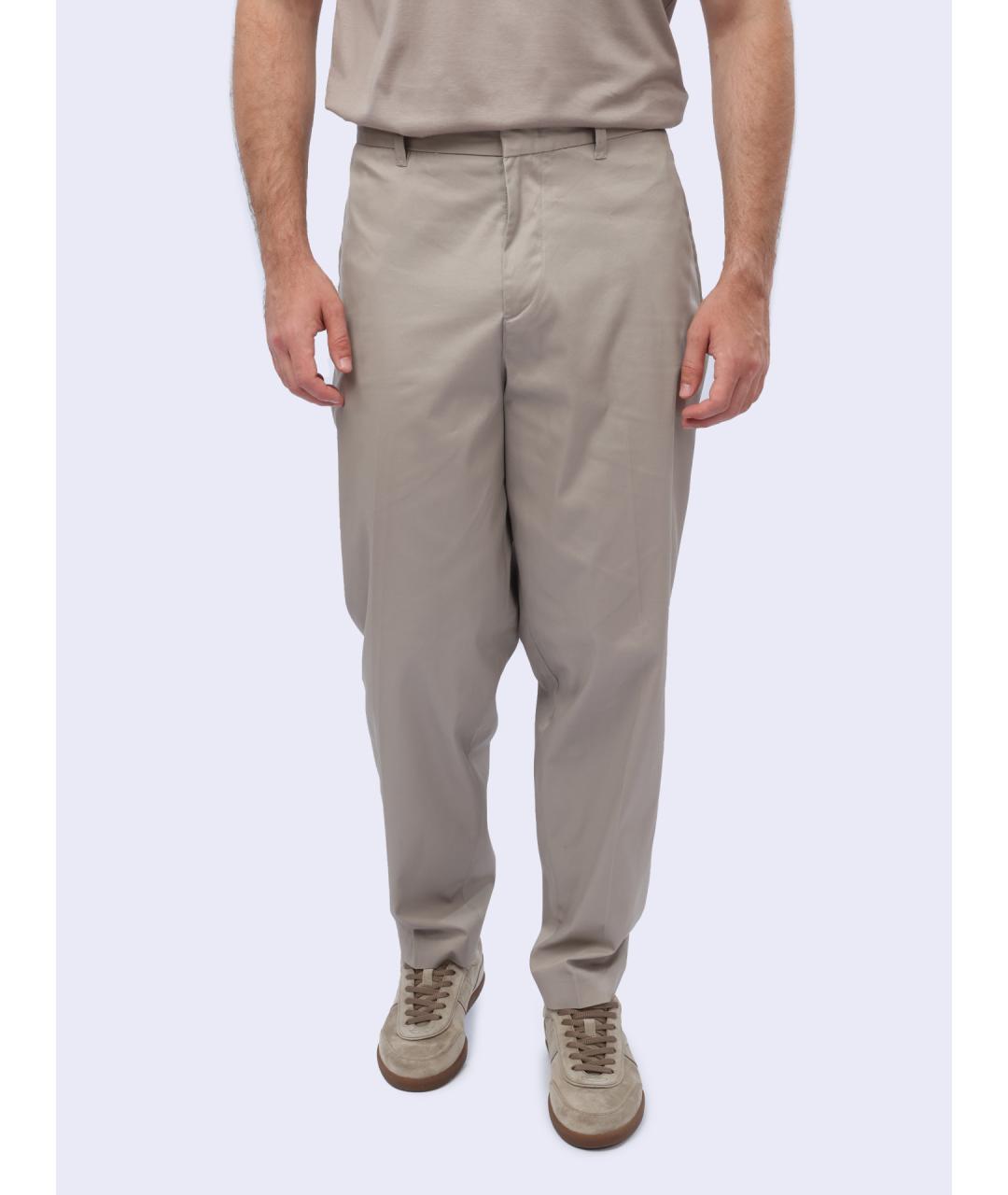 EMPORIO ARMANI Бежевые повседневные брюки, фото 7