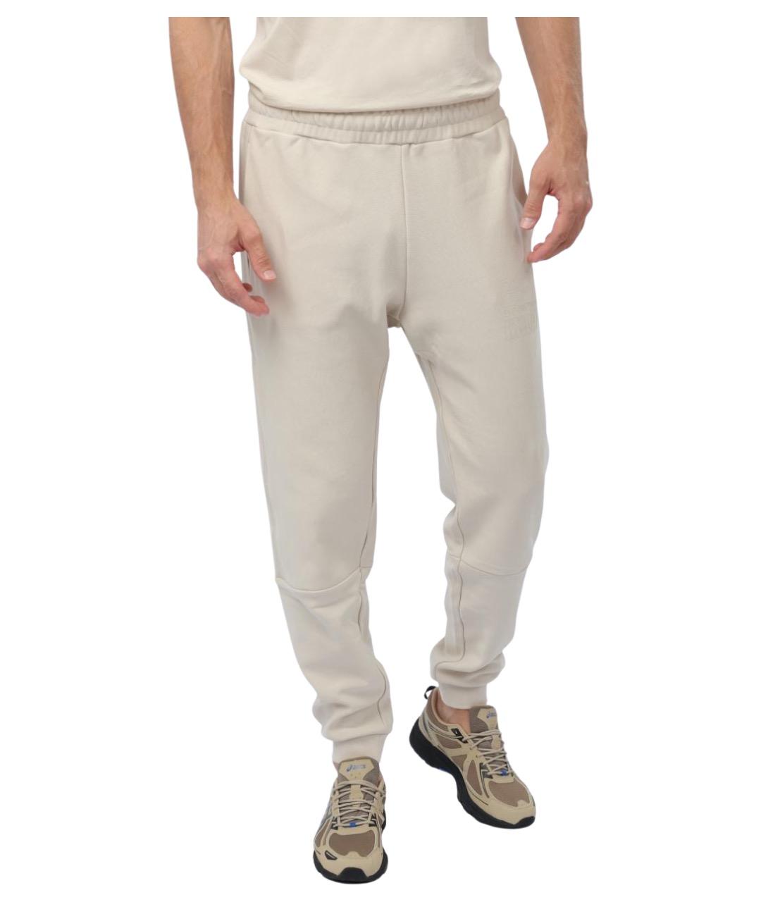 EA7 Белые хлопковые повседневные брюки, фото 1