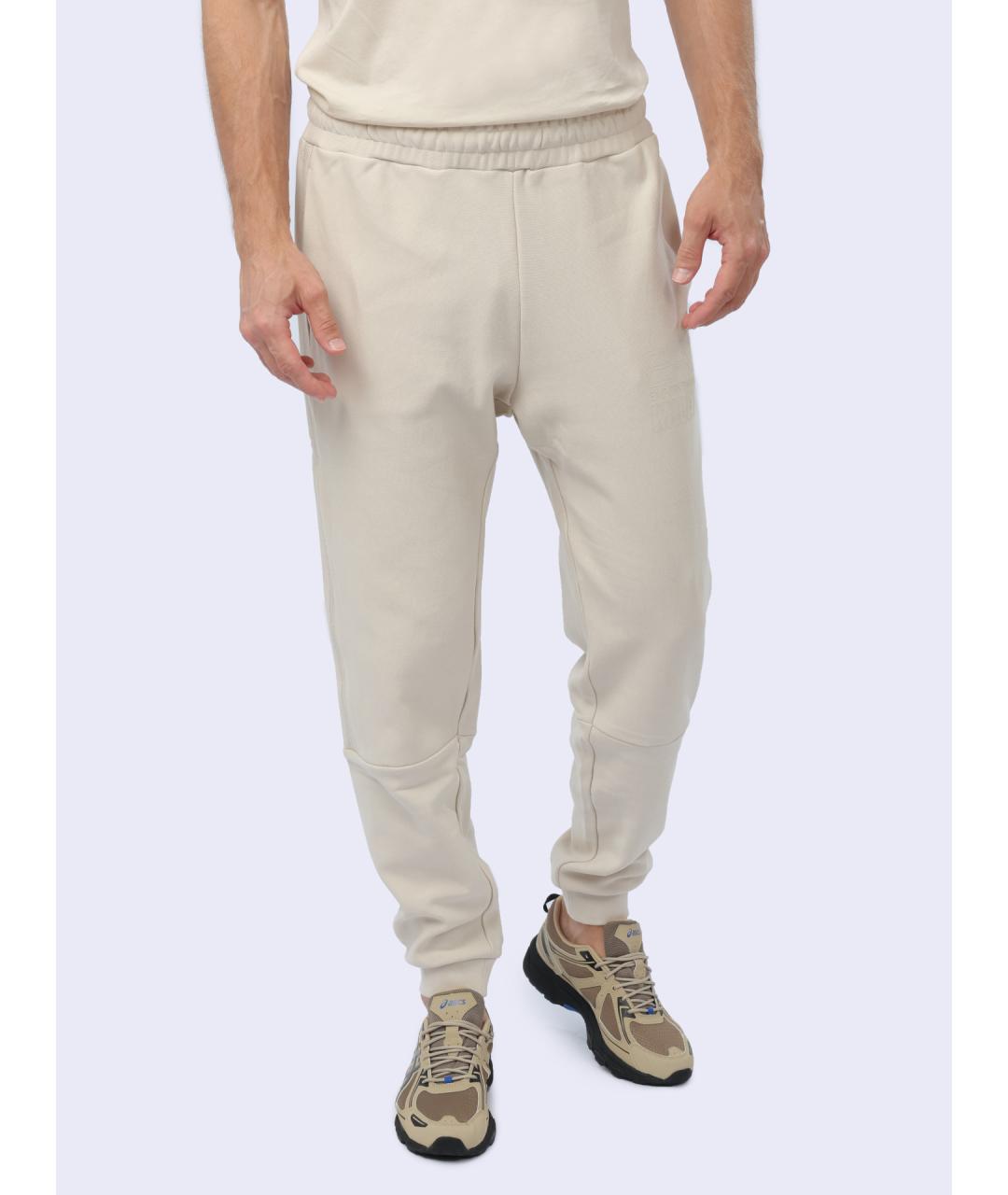 EA7 Белые хлопковые повседневные брюки, фото 7