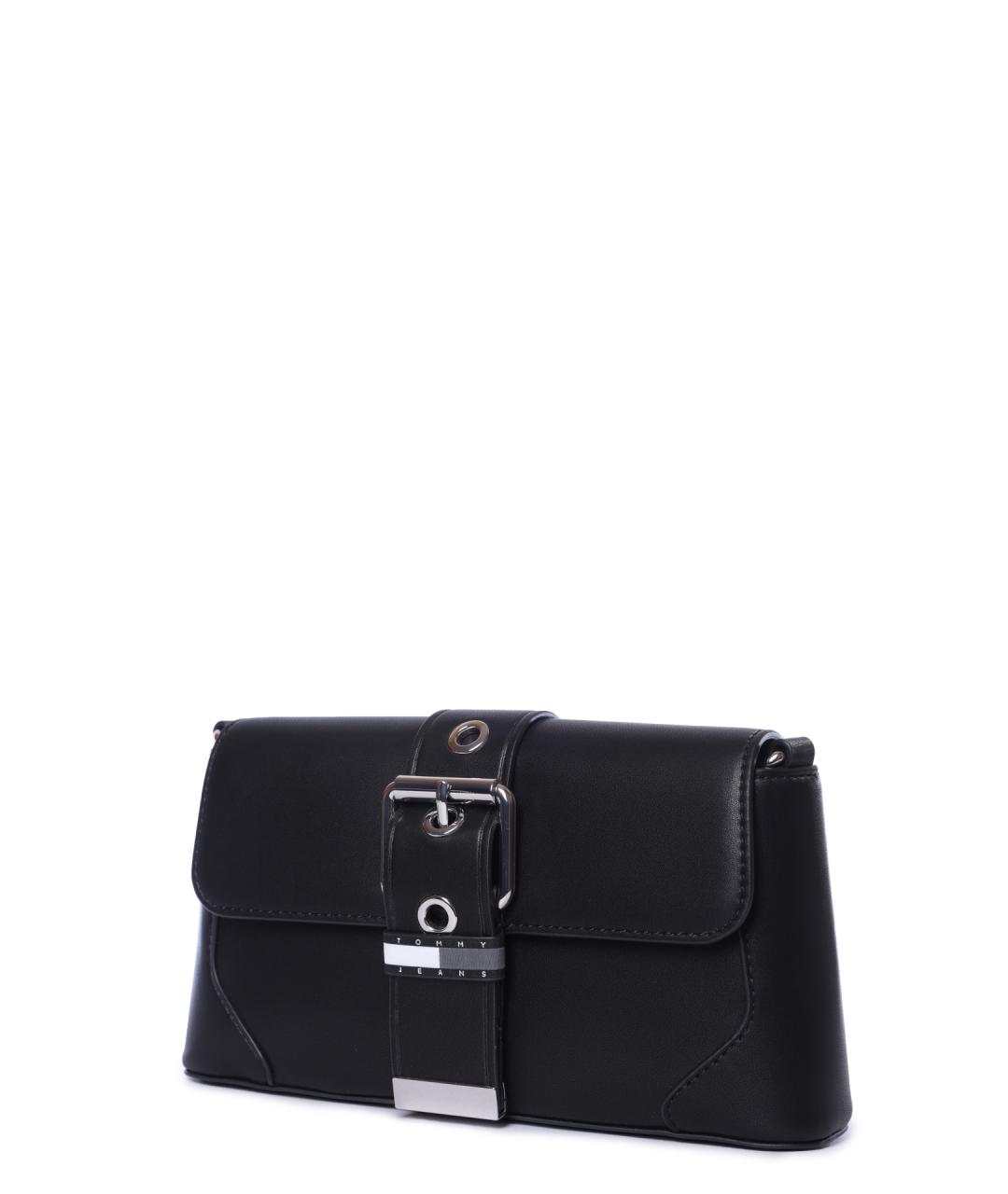 TOMMY HILFIGER Черная сумка через плечо из искусственной кожи, фото 3
