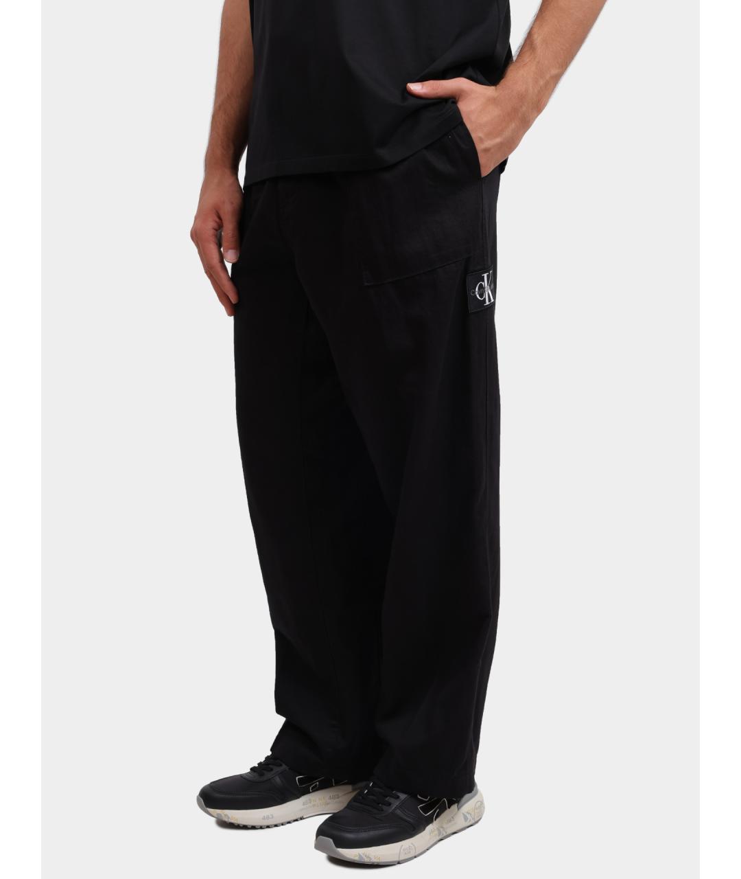 CALVIN KLEIN Черные повседневные брюки, фото 3