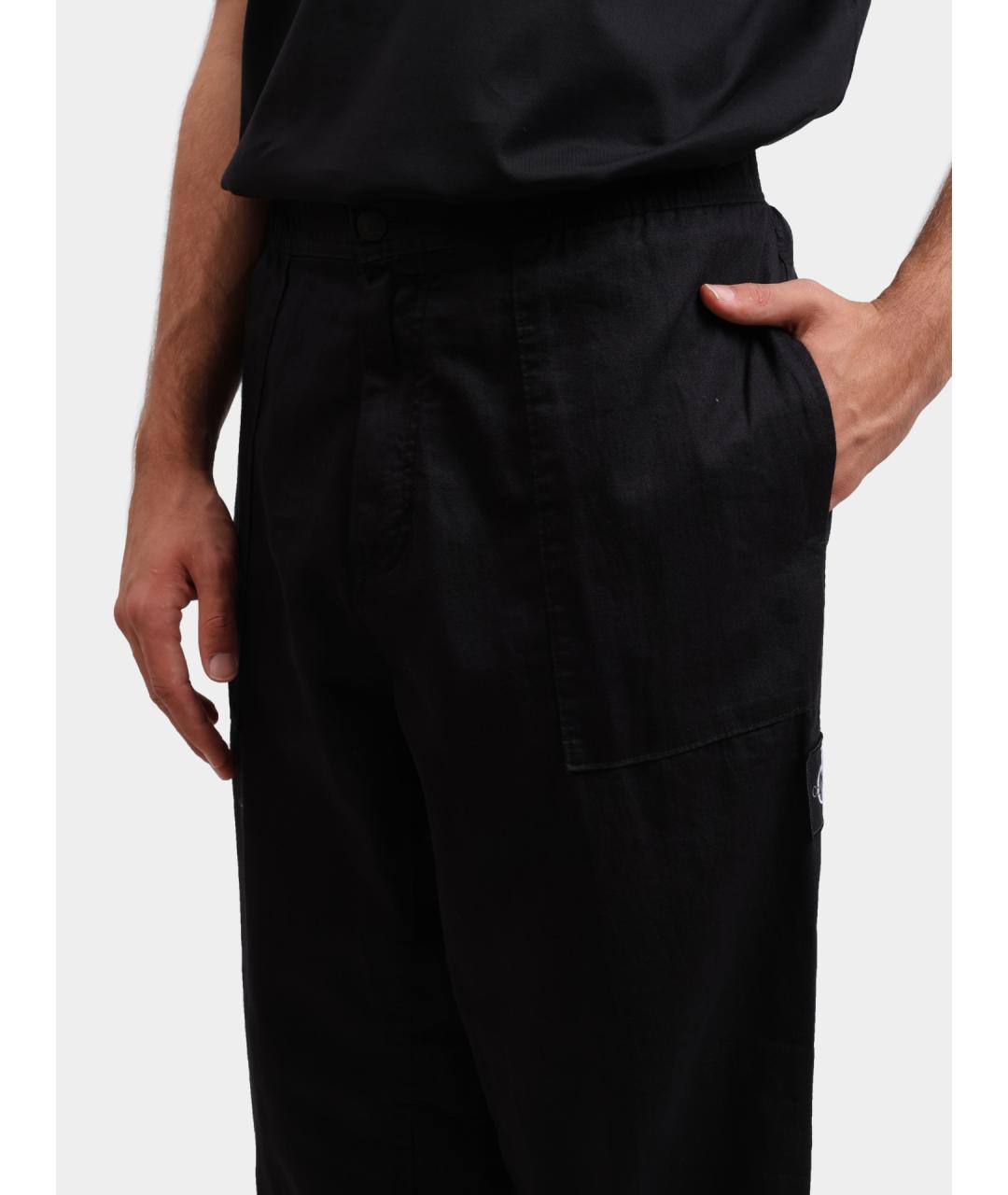 CALVIN KLEIN Черные повседневные брюки, фото 4