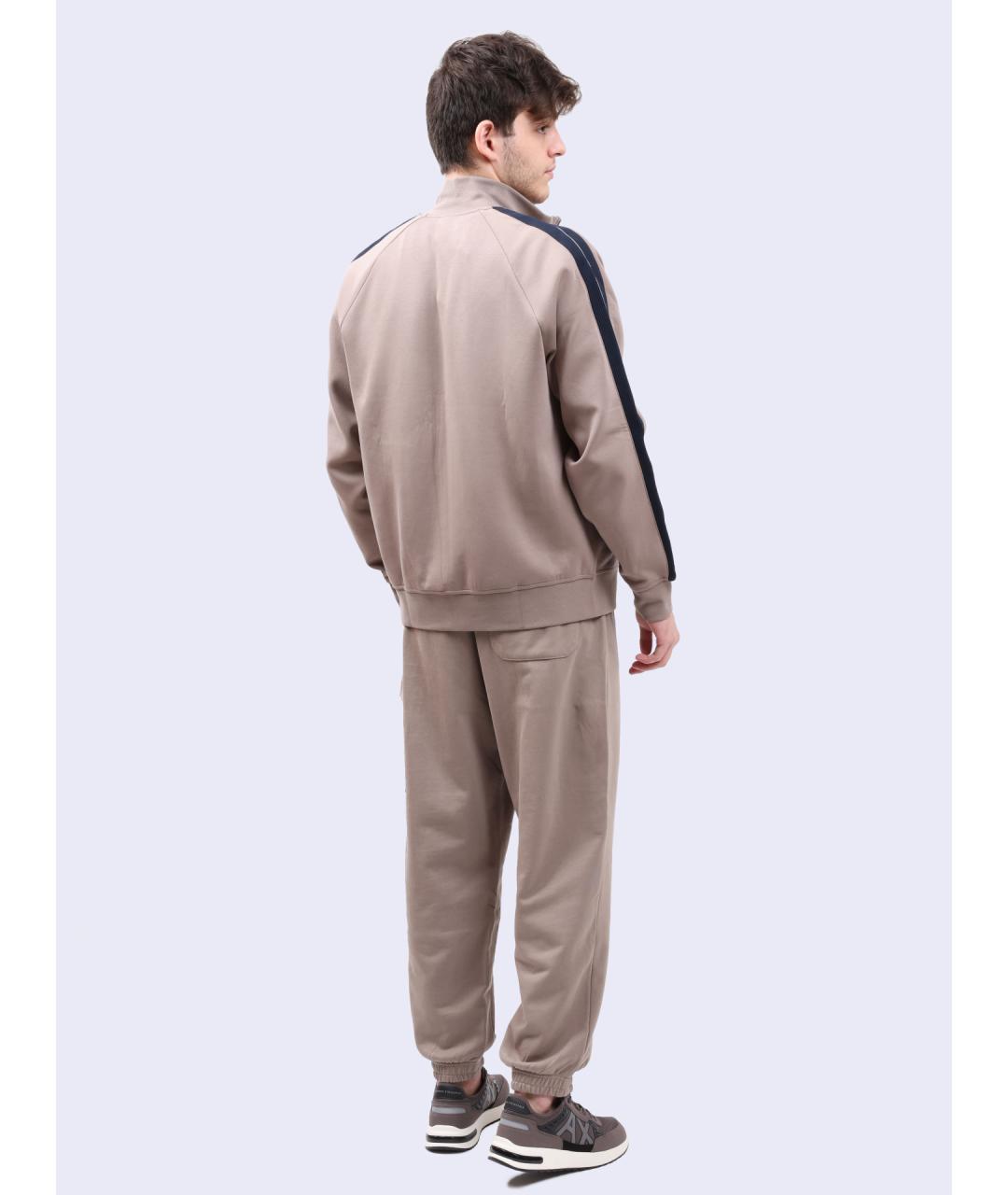 ARMANI EXCHANGE Бежевые хлопковые повседневные брюки, фото 5