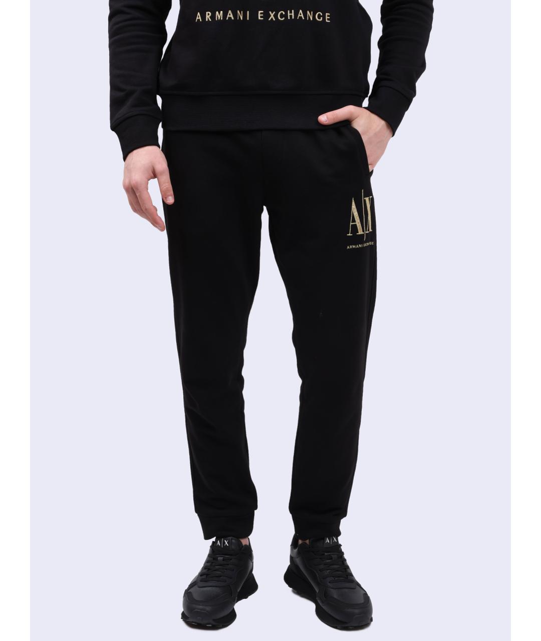 ARMANI EXCHANGE Черные повседневные брюки, фото 2