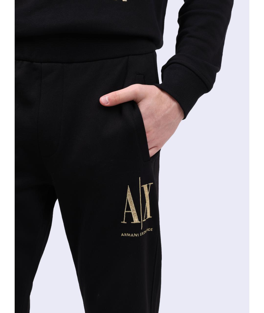 ARMANI EXCHANGE Черные повседневные брюки, фото 5
