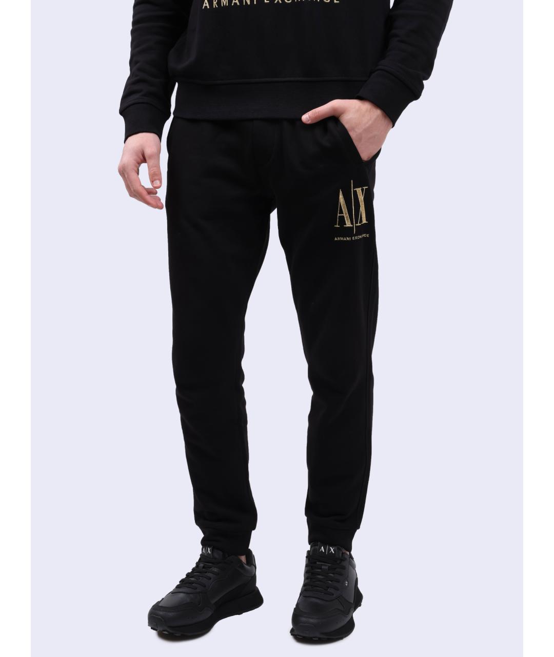 ARMANI EXCHANGE Черные повседневные брюки, фото 4