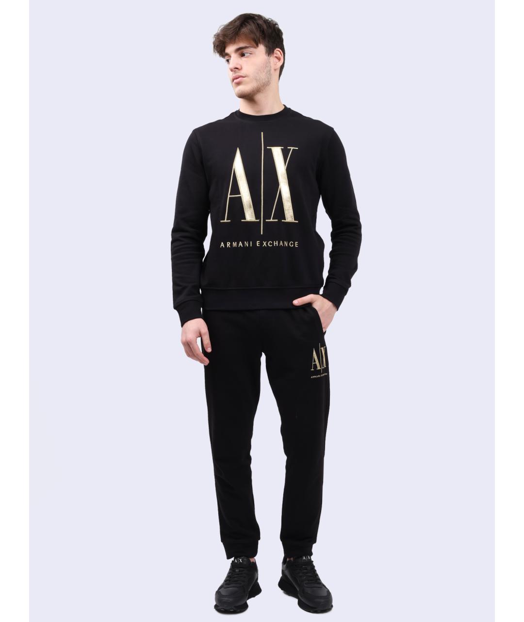 ARMANI EXCHANGE Черные повседневные брюки, фото 3