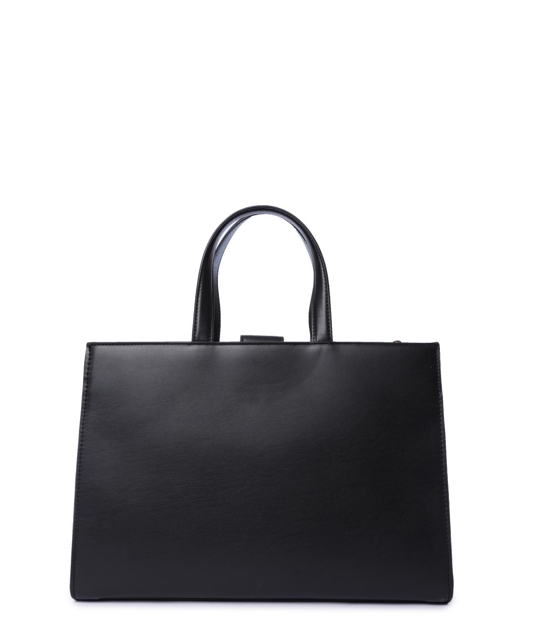 TOMMY HILFIGER Черная кожаная сумка через плечо, фото 4