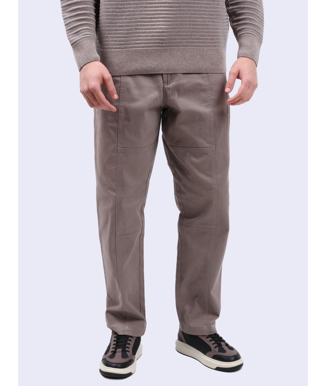 ARMANI EXCHANGE Коричневые хлопковые повседневные брюки, фото 6