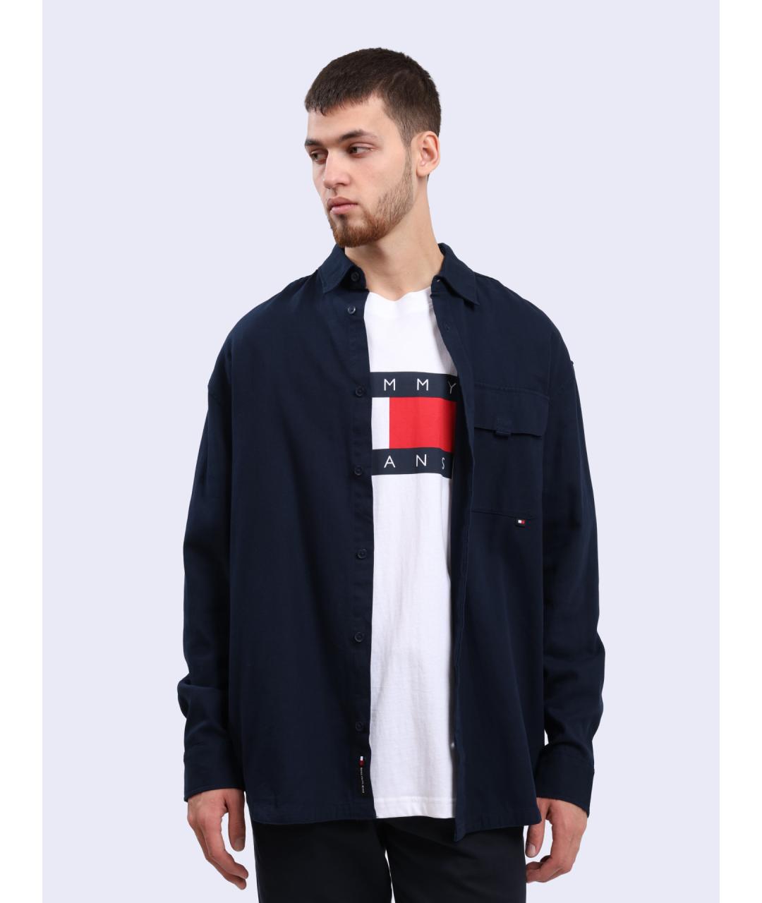 TOMMY HILFIGER Синяя кэжуал рубашка, фото 3