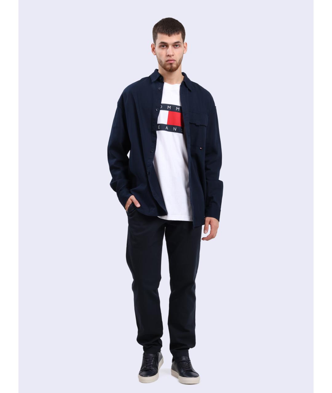 TOMMY HILFIGER Синяя кэжуал рубашка, фото 2