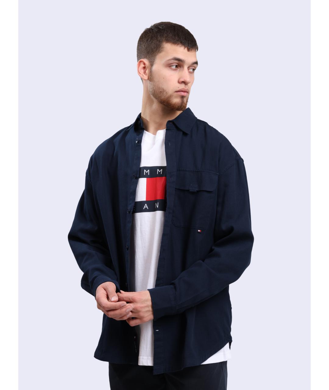 TOMMY HILFIGER Синяя кэжуал рубашка, фото 4