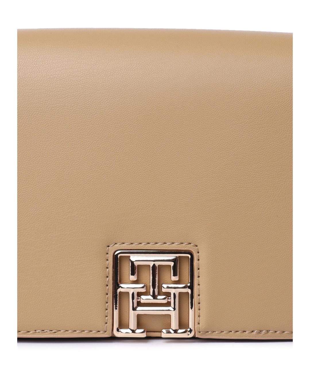 TOMMY HILFIGER Бежевая сумка через плечо из искусственной кожи, фото 3