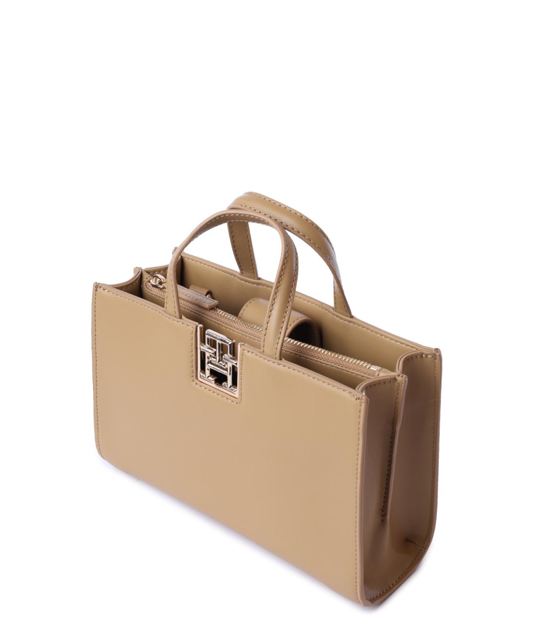 TOMMY HILFIGER Бежевая сумка тоут, фото 4