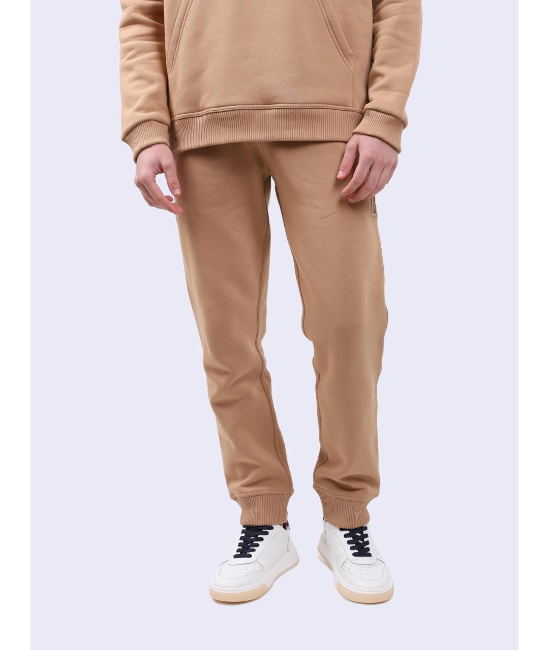 BURBERRY Бежевые хлопковые повседневные брюки, фото 6