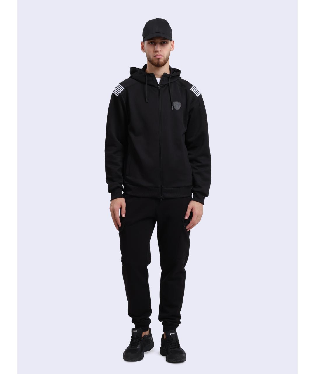 EA7 Черные повседневные брюки, фото 4