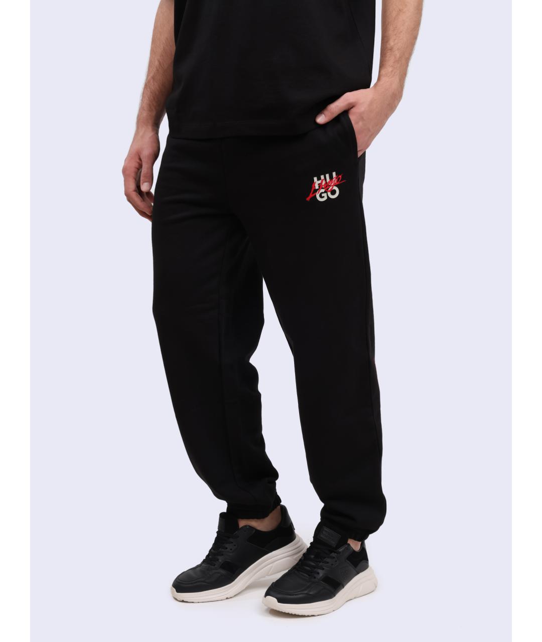 HUGO Черные повседневные брюки, фото 3