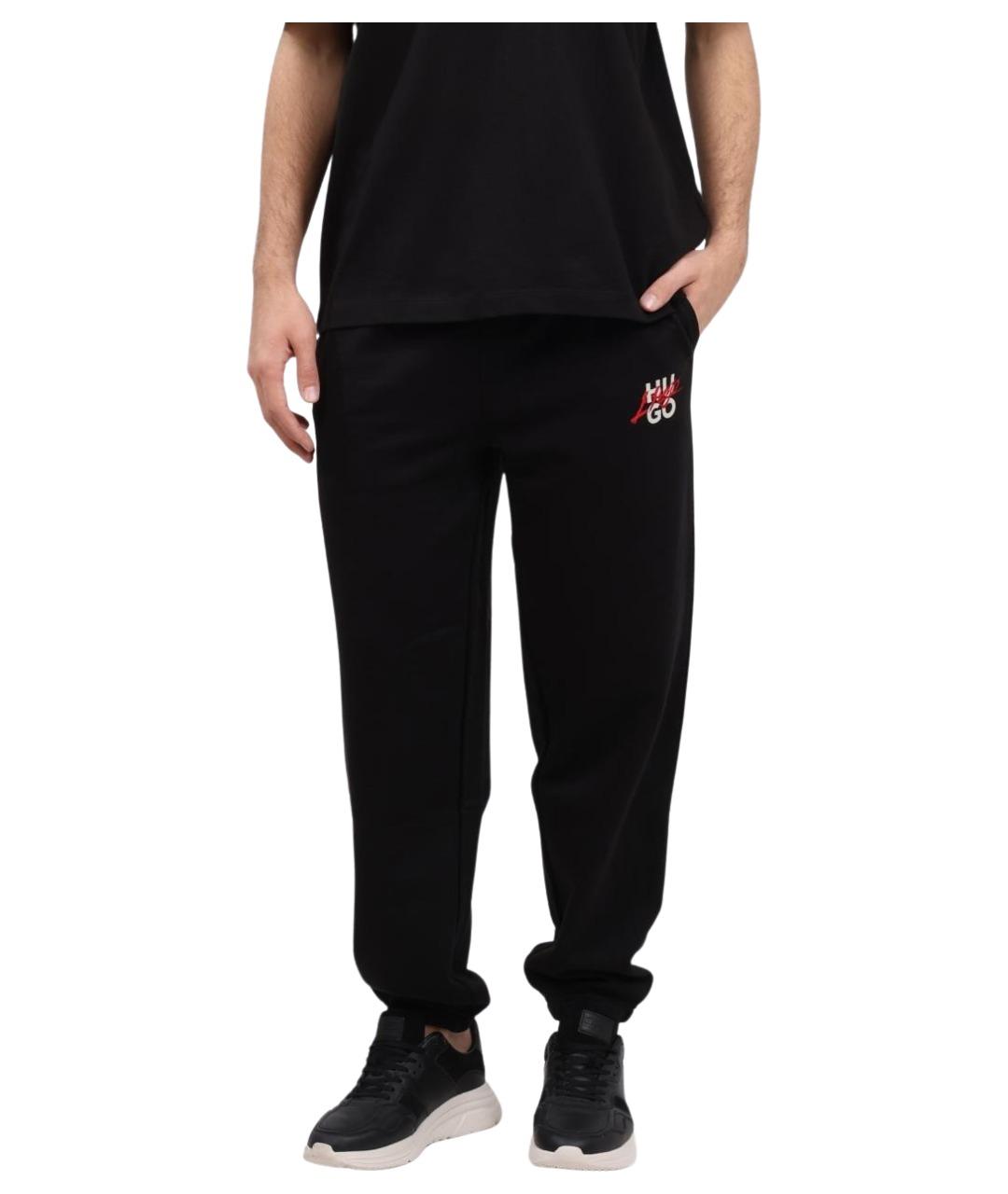 HUGO Черные повседневные брюки, фото 1