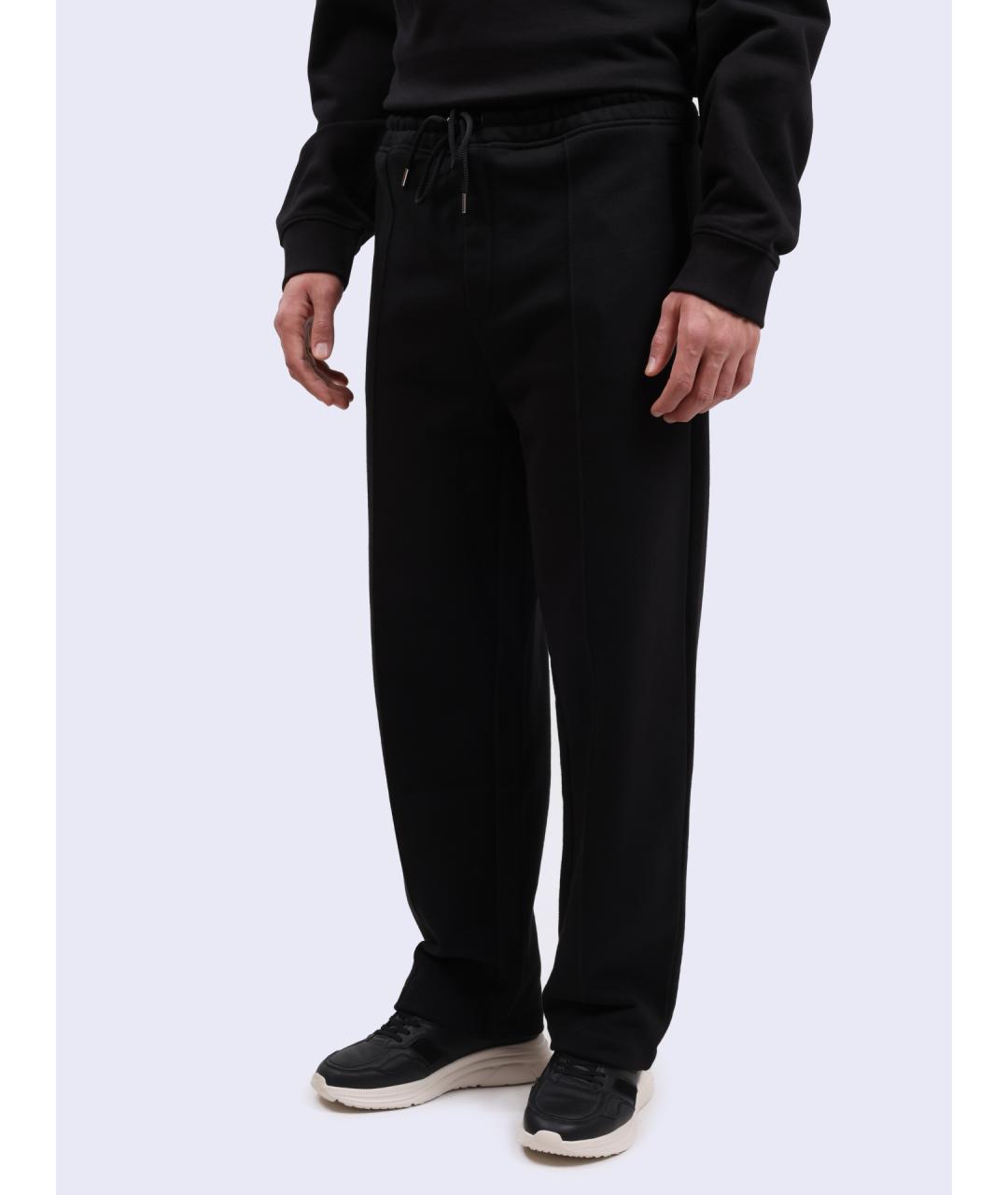 HUGO Черные хлопковые повседневные брюки, фото 5